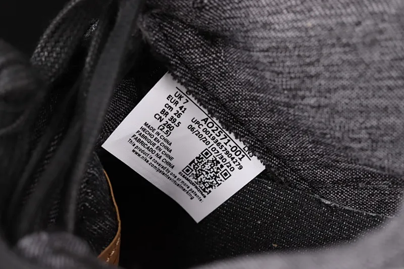 All categories Air Jordan Jordan series basketball shoes Air Jordan 4 G version Levi's x Air Jordan 4 AJ4 Joe 4 Levi's joint tannin black AO2571-001